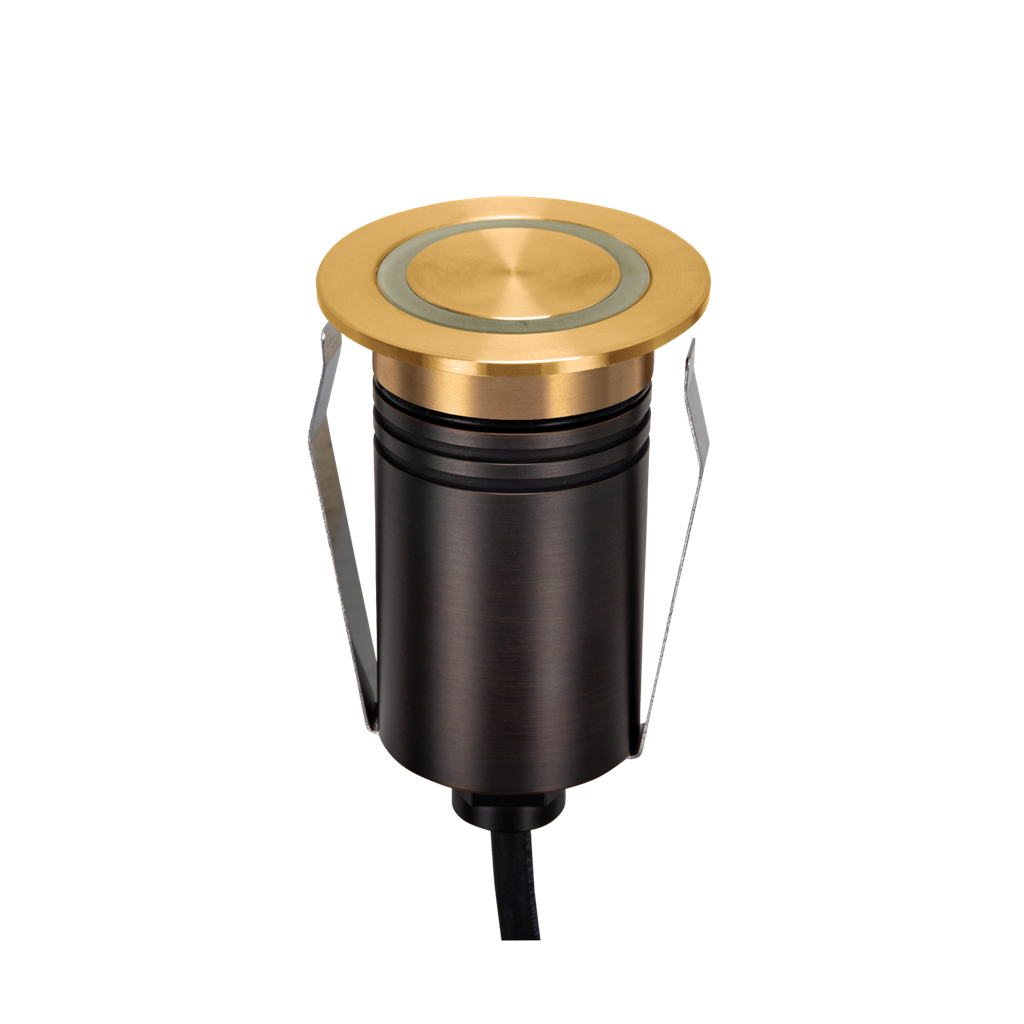 Emit 55mm 2.5W 36° Led Trio 12/24V Decklight Brushed Brass
