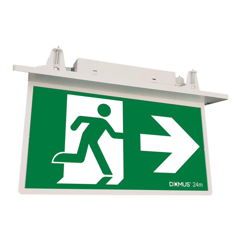 Exit 24M Recessed 2.5W LED Maintained/Non-Maintained