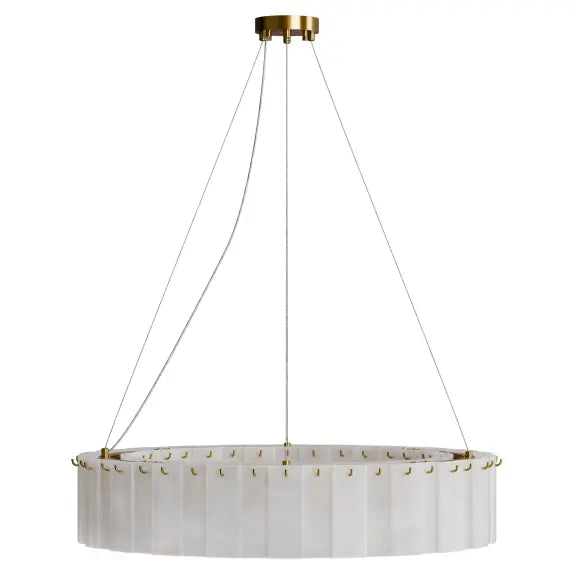 Mirage 800mm Round Glass Kit - 18 Head E14 Brass frame with Glass Decor Stainless steel suspension Two Boxes (MIP-18PN-80R-E14-BR) F & ( MIP-18PN-80R-E14-GL) 3M Drop -IP20