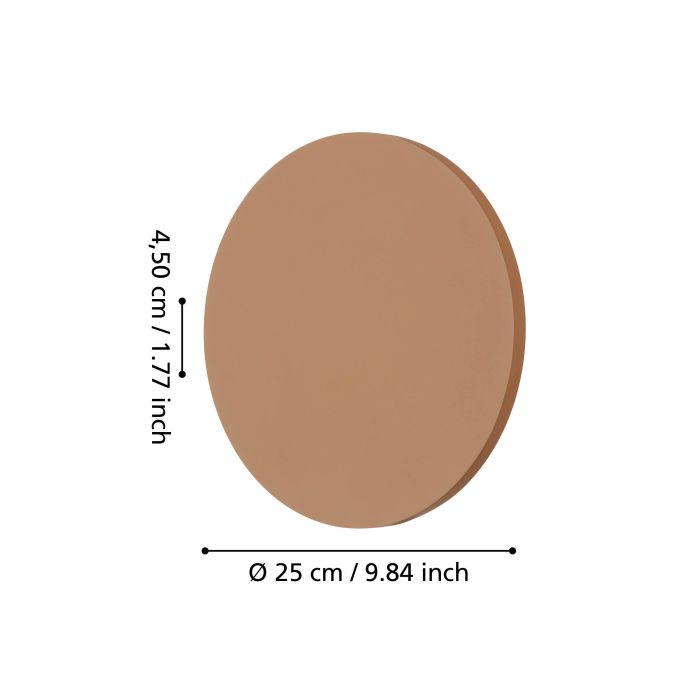 Orlando Wall Light 12W LED Tri-Colour Terracotta 250mm