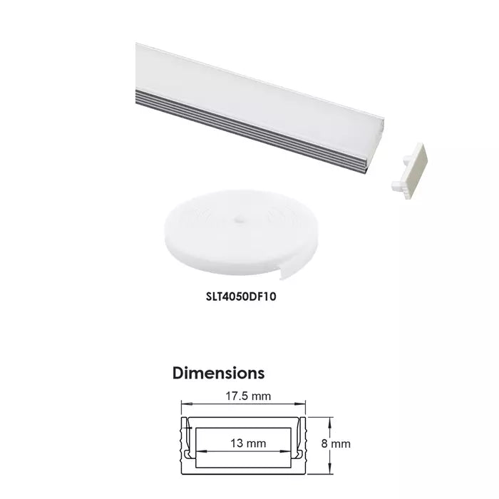 Strip Channel Trimless 2M Silver