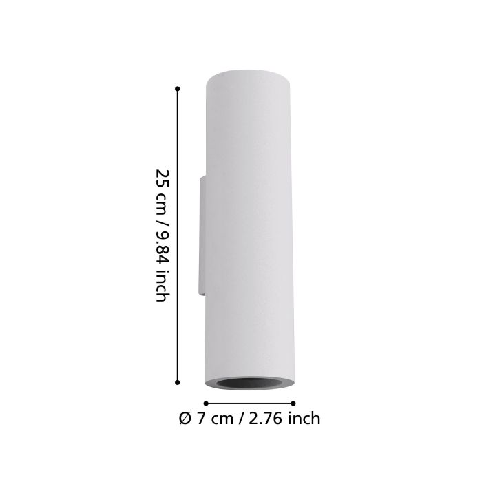 Vivien Wall Light 2X5W GU10 Tri-Colour White