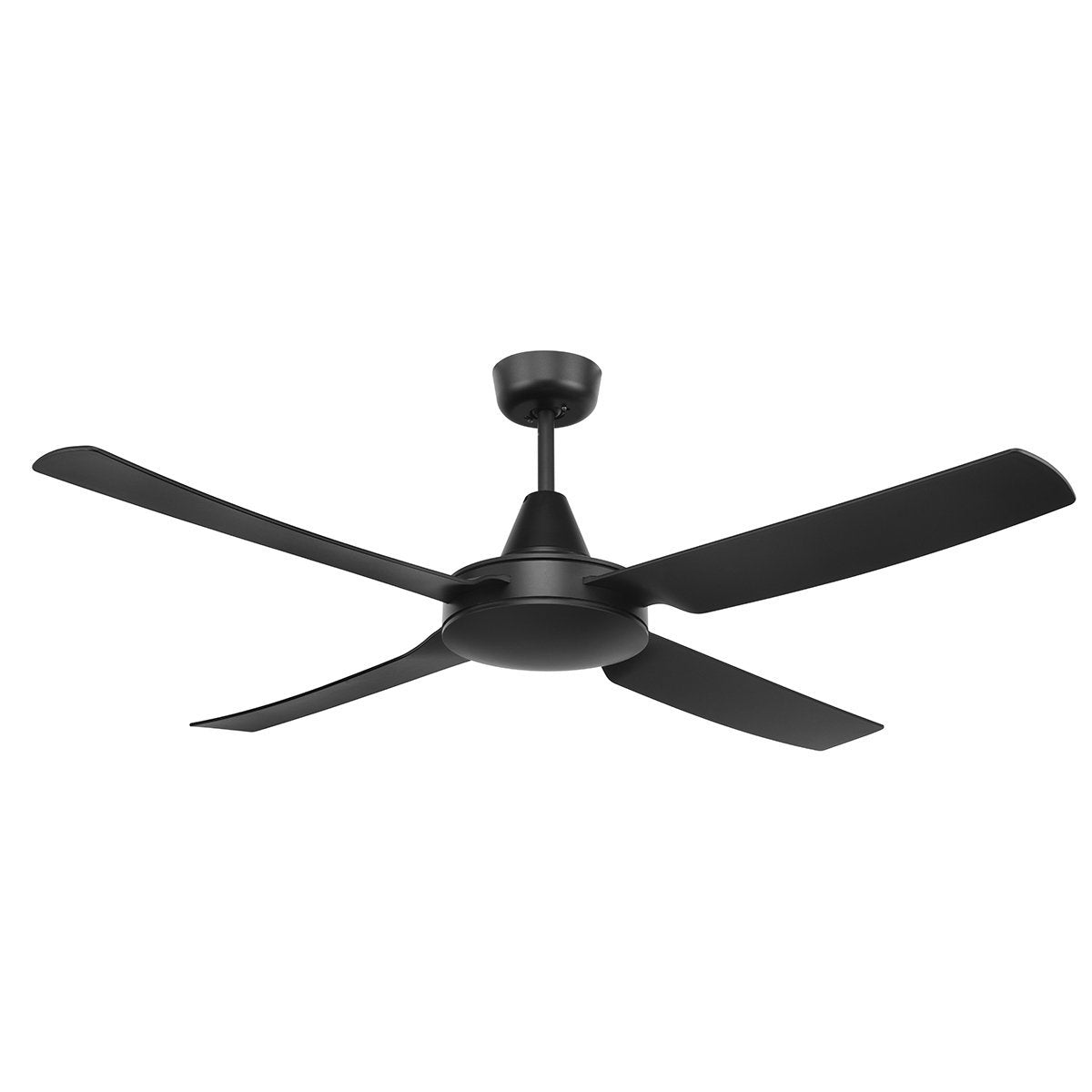 Cruze 52'' ABS Ceiling Fan in Black with Black Blades