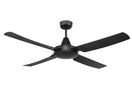 Cruze 52'' ABS Ceiling Fan in Black with Black Blades