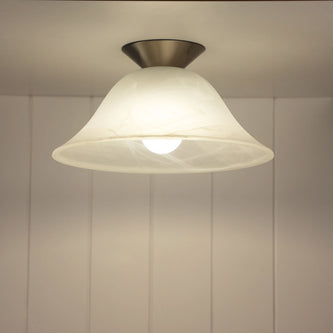 Oriel close to ceiling light fitted to a ceiling