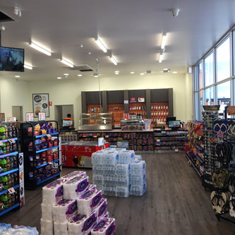 SAL exterior lights - exterior lighting installation at a service station forecourt