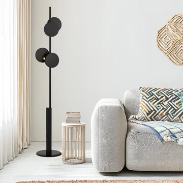 Amparo Black 2 Light G9 Floor Lamp