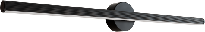 Aeris 800mm Fluted LED Wall Light 28W Tri Colour Non Dimmable Black IP20
