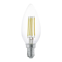 Thumbnail for Filament E14 C35 Clear Candle 4W LED Globe