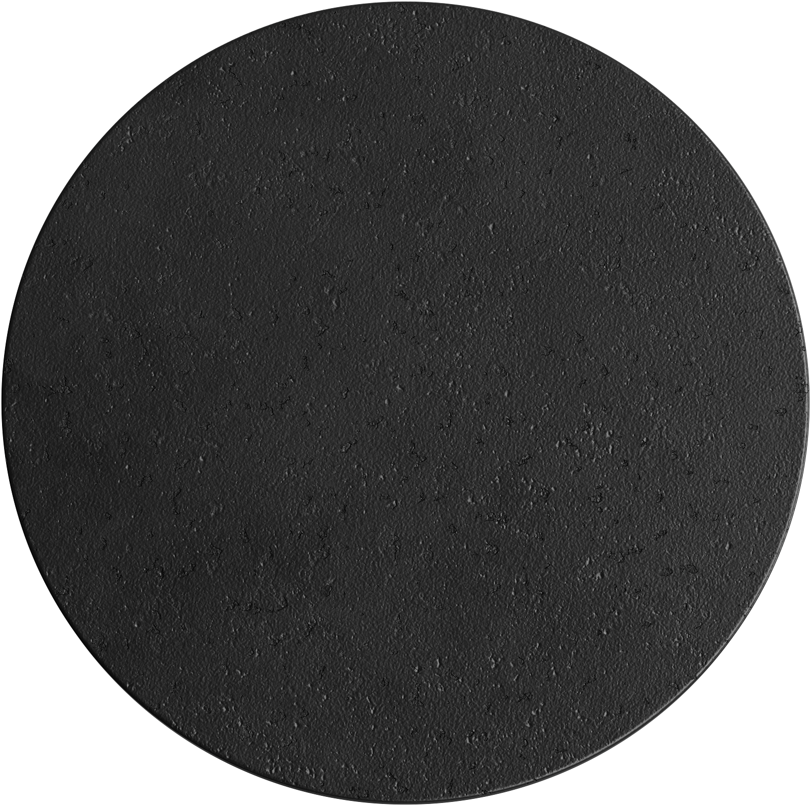 Orville Black Natural Travertine Round 300mm LED Wall Light 6W Tri Colour Non Dimmable - IP20