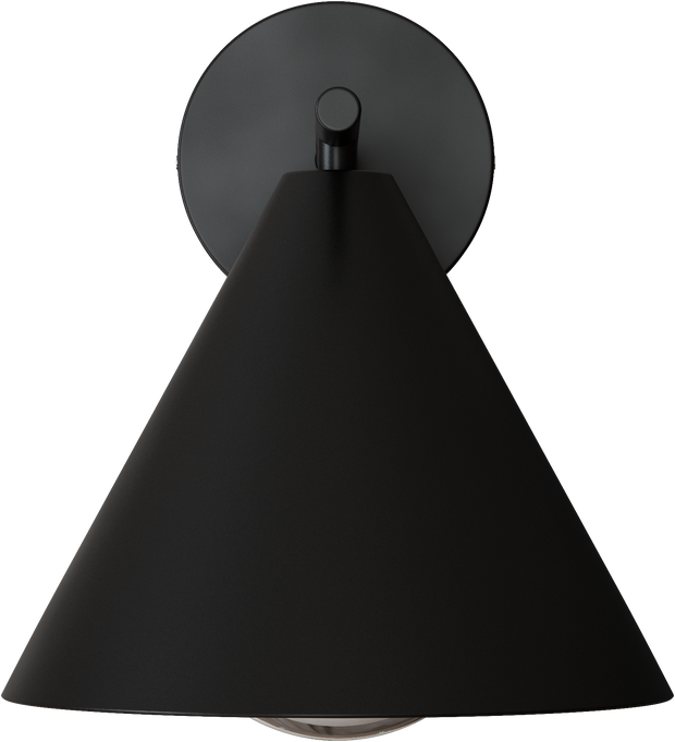 Becard E27 Cone Exterior Modern Coach Wall Light Black IP65