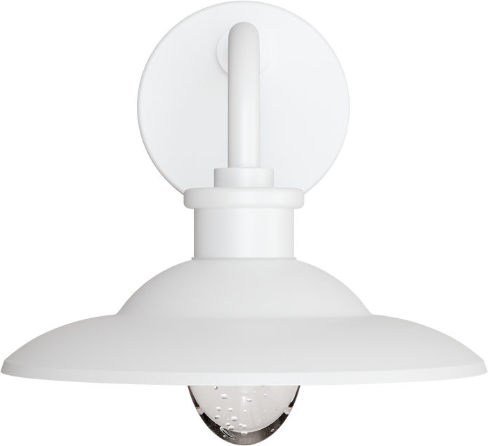 Cuscus Bubble Glass 240mm Exterior Wall Light 5W LED Tri Colour Non Dimmable White IP65