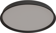 Kinglet 630mm Ribbed LED 75W CTC/Oyster Tri Colour Dimmable Black IP20