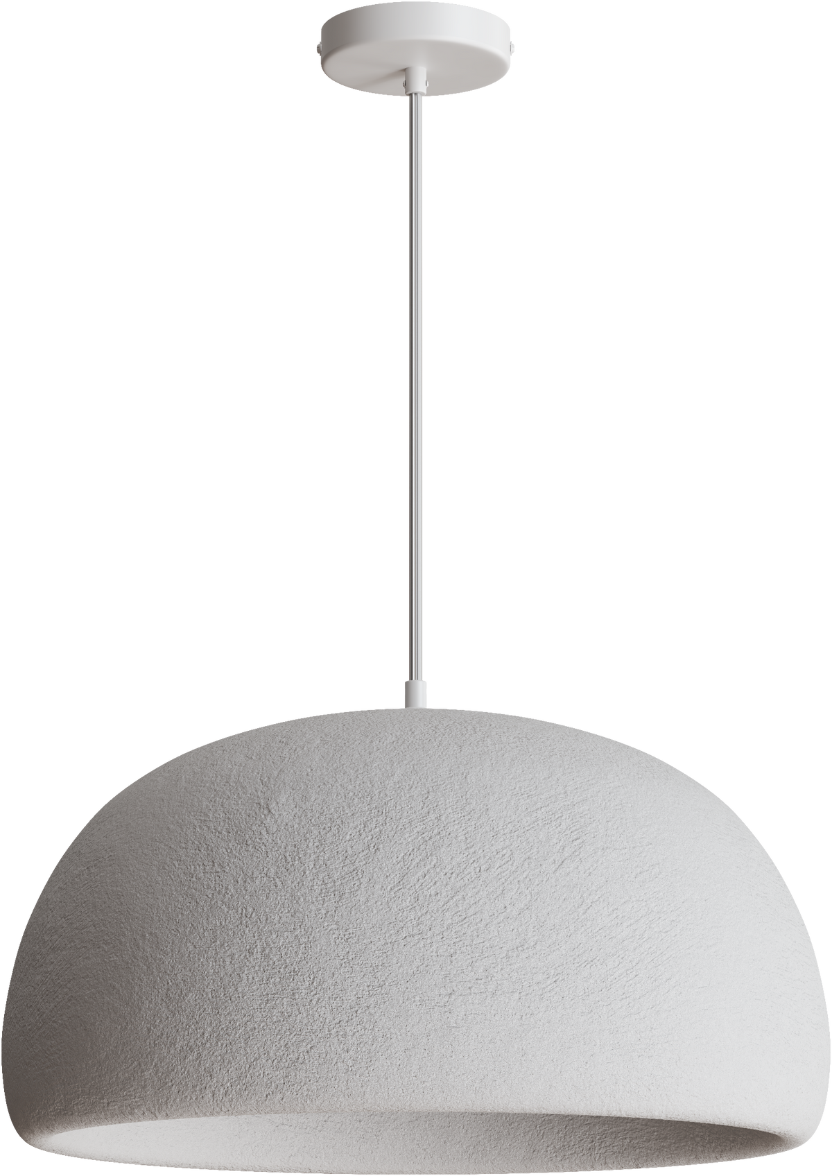 Passerine Dome Polymer Resin E27 Pendant Ø500mm White 3M Drop IP20
