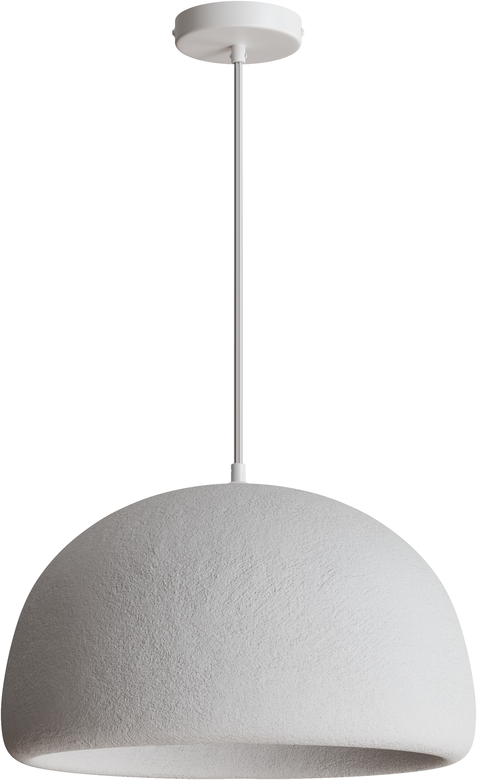 Passerine Dome Polymer Resin E27 Pendant Ø430mm White 3M Drop IP20