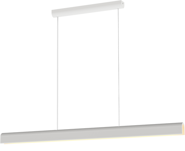 Munia 1500mm Linear LED Pendant Gypsum 40W TRI Colour Non-dimmable White - Paintable surface IP20