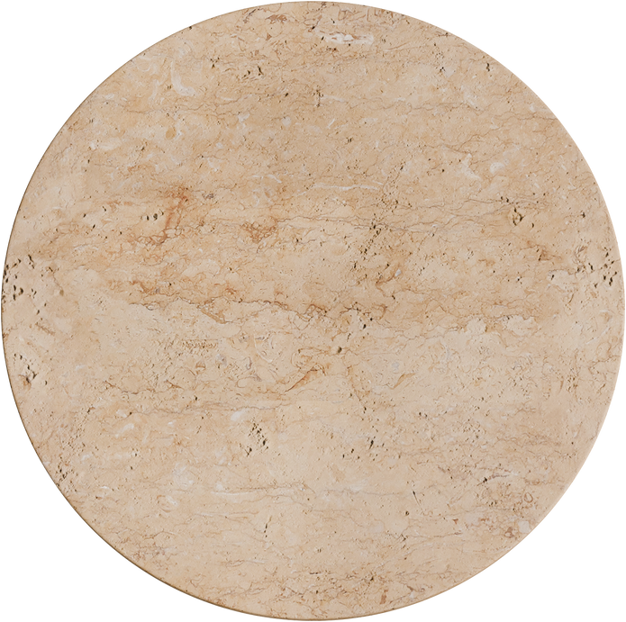Orville Natural Travertine Round 300mm LED Wall Light 6W Tri Colour Non Dimmable - IP20