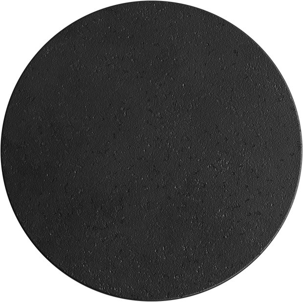 Orville Black Natural Travertine Round 200mm LED Wall Light 6W Tri Colour Non Dimmable - IP20