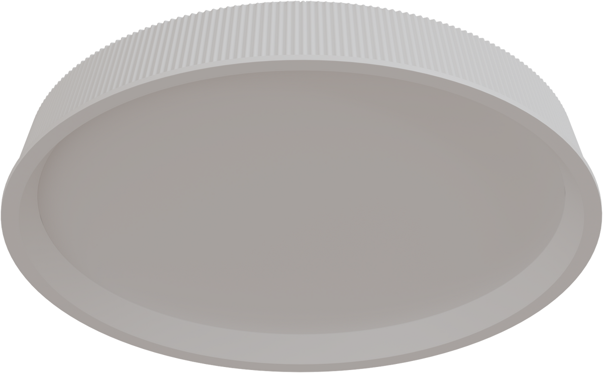 Kinglet 450mm Ribbed LED 36W CTC/Oyster Tri Colour Dimmable White IP20