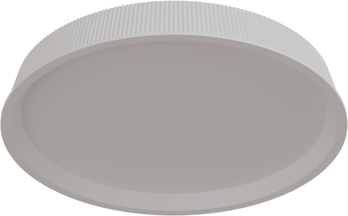 Kinglet 450mm Ribbed LED 36W CTC/Oyster Tri Colour Dimmable White IP20