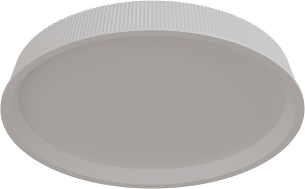 Kinglet 450mm Ribbed LED 36W CTC/Oyster Tri Colour Dimmable White IP20