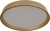 Kinglet 450mm Ribbed LED 36W CTC/Oyster Tri Colour Dimmable Gold IP20