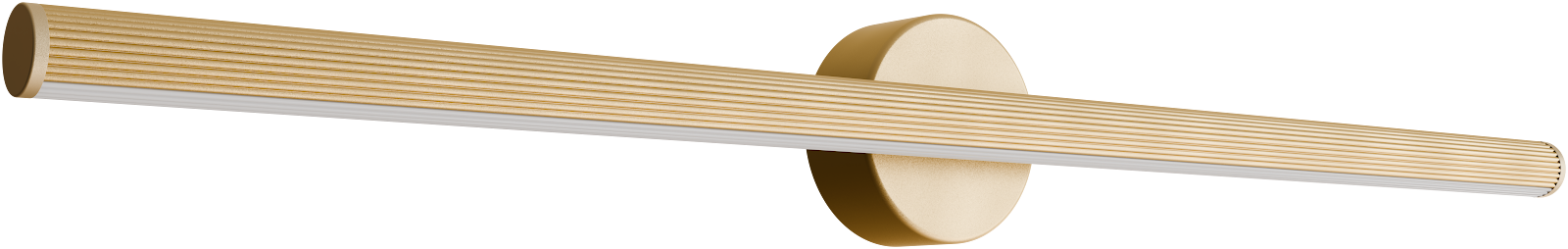 Aeris 800mm Fluted LED Wall Light 28W Tri Colour Non Dimmable Gold IP20