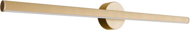 Aeris 800mm Fluted LED Wall Light 28W Tri Colour Non Dimmable Gold IP20