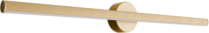 Aeris 800mm Fluted LED Wall Light 28W Tri Colour Non Dimmable Gold IP20