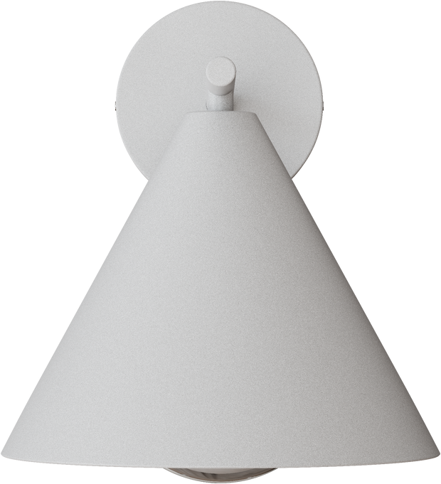 Becard E27 Cone Exterior Modern Coach Wall Light White IP65