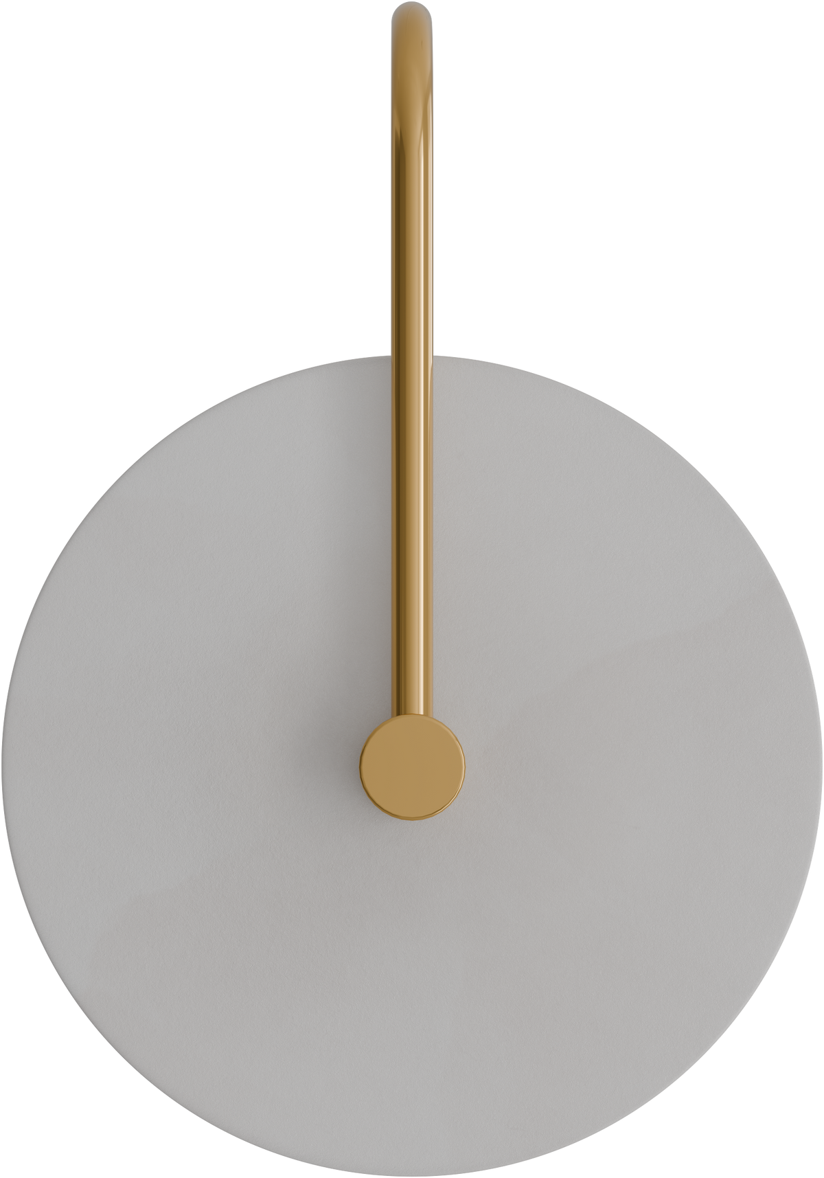 Bower R3 Small Round Alabaster (200mm) Backlit LED Wall Light 5W non Dimmable Ip20