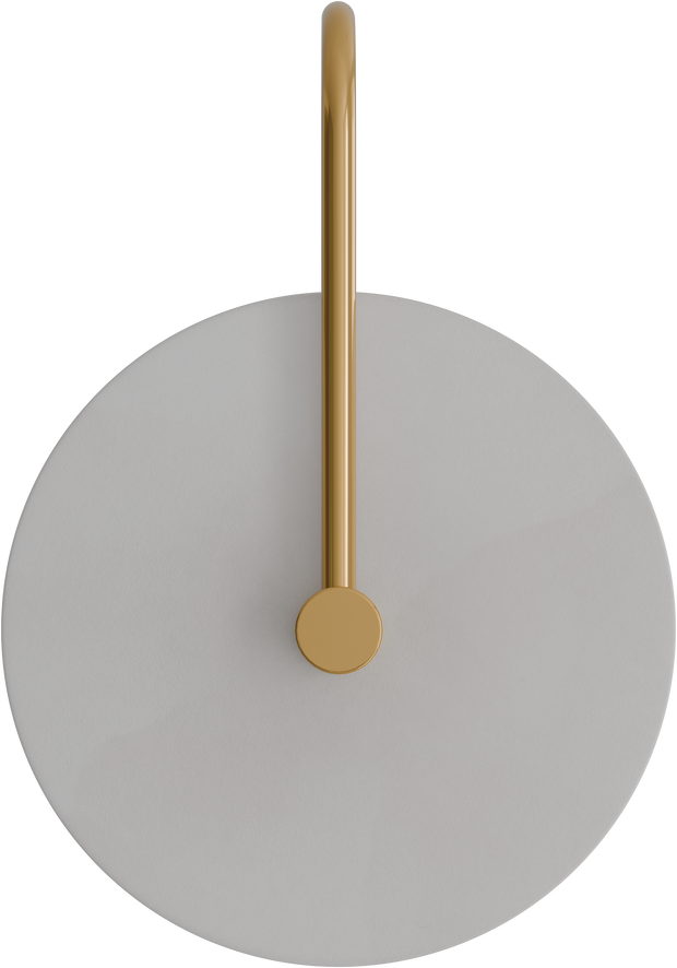 Bower R3 Small Round Alabaster (200mm) Backlit LED Wall Light 5W non Dimmable Ip20
