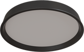 Kinglet 450mm Ribbed LED 36W CTC/Oyster Tri Colour Dimmable Black IP20