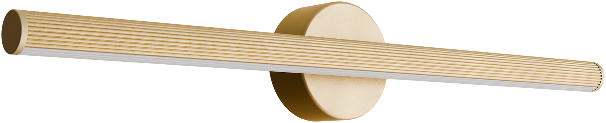 Aeris 600mm Fluted LED Wall Light 21W Tri Colour Non Dimmable Gold IP20