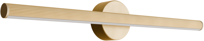 Aeris 600mm Fluted LED Wall Light 21W Tri Colour Non Dimmable Gold IP20