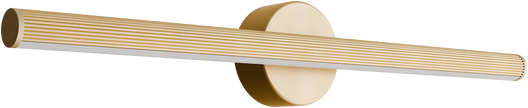 Aeris 600mm Fluted LED Wall Light 21W Tri Colour Non Dimmable Gold IP20