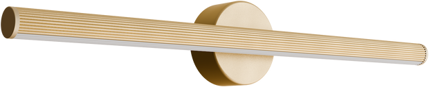 Aeris 600mm Fluted LED Wall Light 21W Tri Colour Non Dimmable Gold IP20