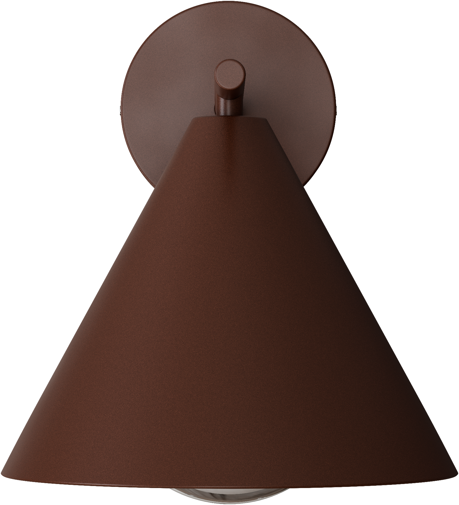 Becard E27 Cone Exterior Modern Coach Wall Light Rust IP65