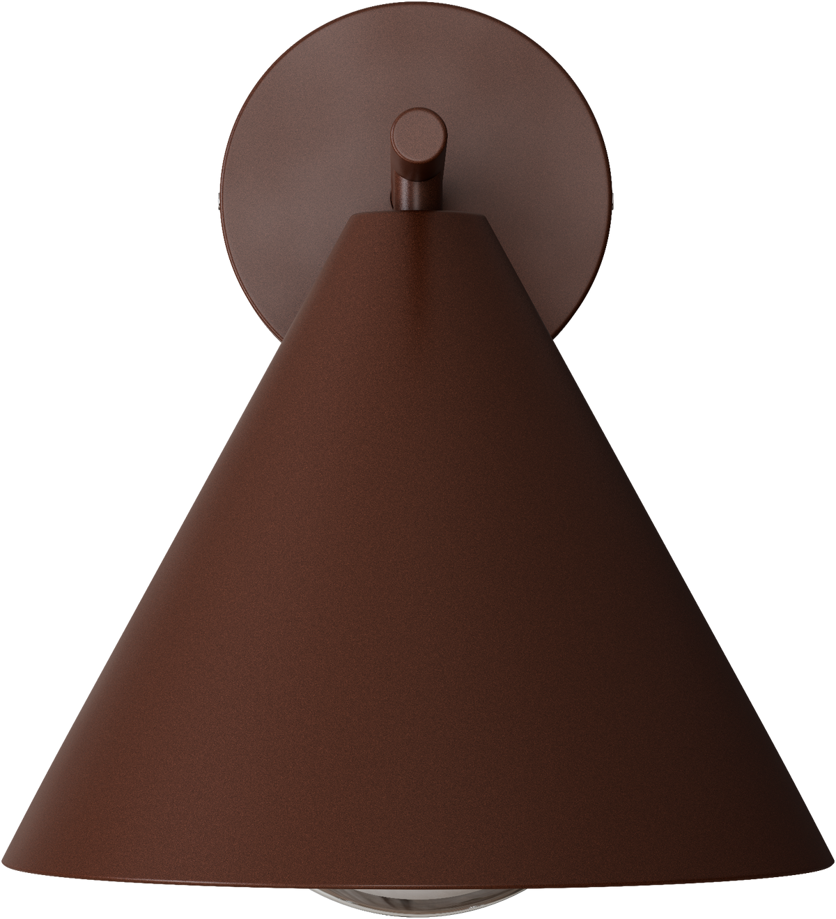 Becard E27 Cone Exterior Modern Coach Wall Light Rust IP65