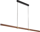 Aquila 1500mm Linear LED Pendant Natural Timber 24W TRI Colour Non-dimmable Walnut / Black 2M Drop IP20