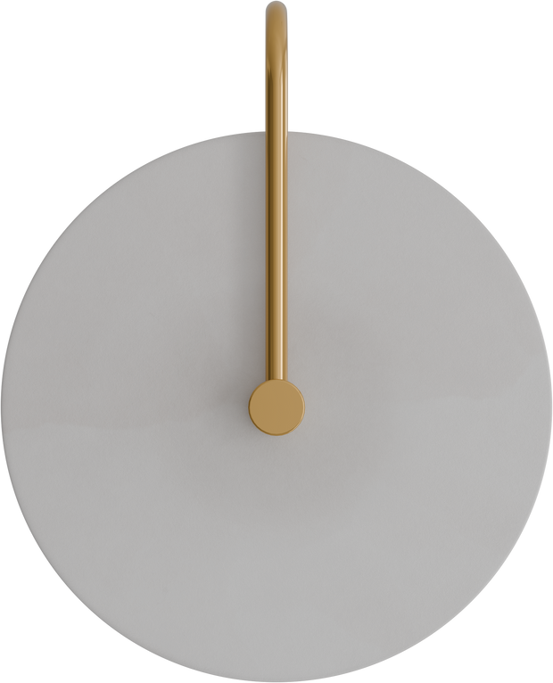 Bower R3 Medium Round Alabaster (250mm) Backlit LED Wall Light 5W non Dimmable IP20