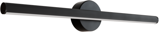 Aeris 600mm Fluted LED Wall Light 21W Tri Colour Non Dimmable Black IP20