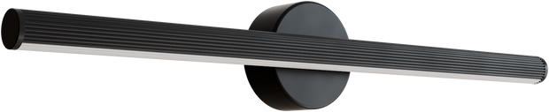 Aeris 600mm Fluted LED Wall Light 21W Tri Colour Non Dimmable Black IP20