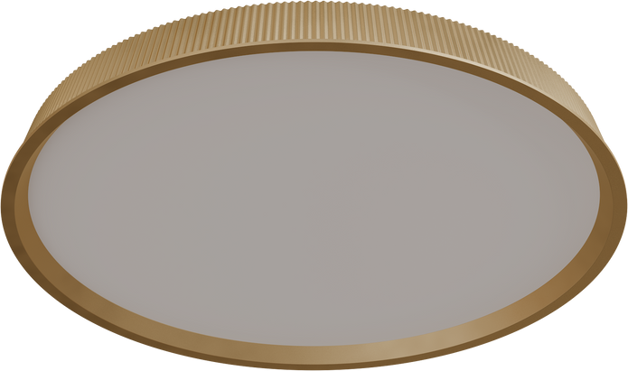 Kinglet 630mm Ribbed LED 75W CTC/Oyster Tri Colour Dimmable Gold IP20