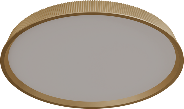 Kinglet 630mm Ribbed LED 75W CTC/Oyster Tri Colour Dimmable Gold IP20