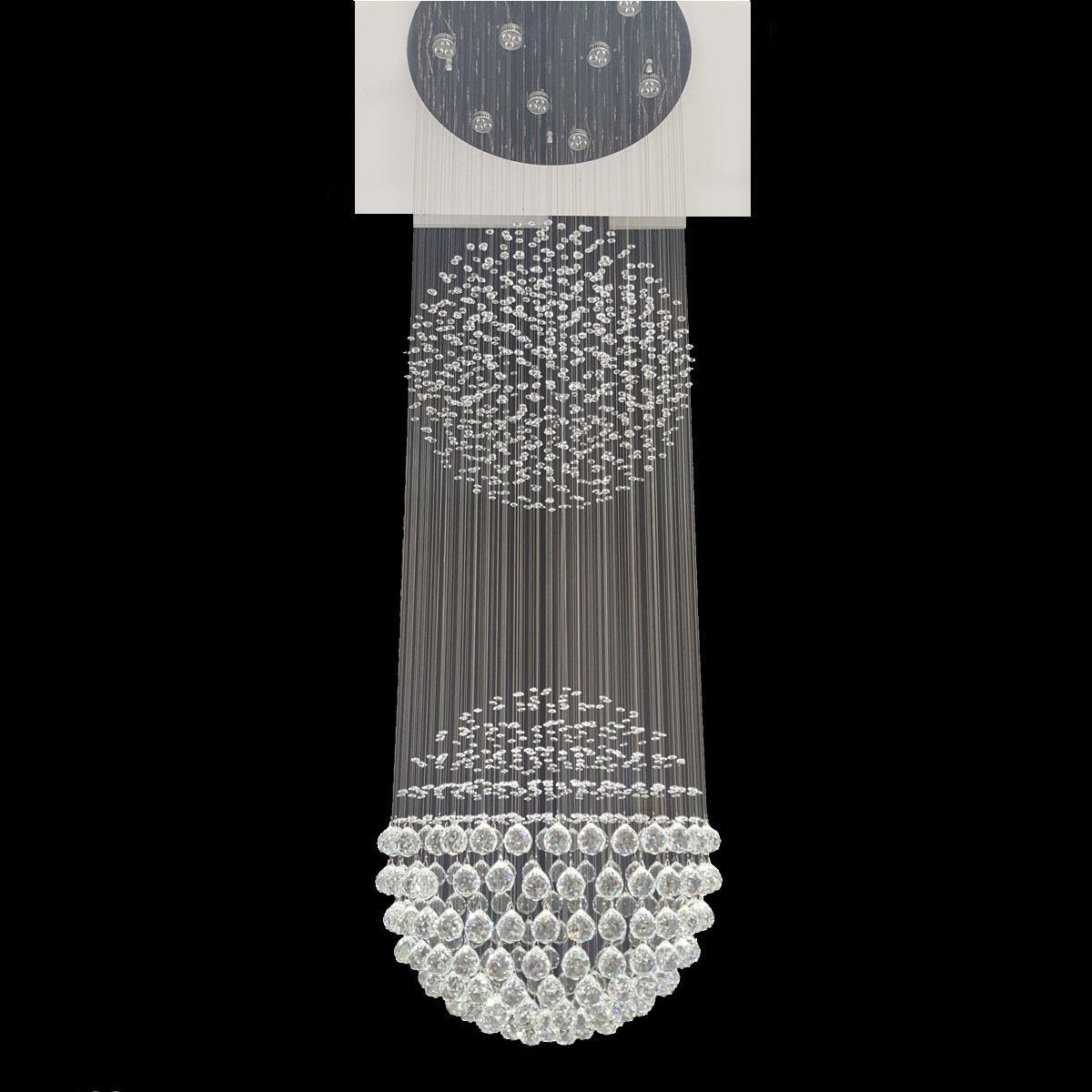 2 Ball Tier String Chandelier 600mm - CRP1008