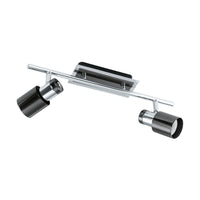 Thumbnail for Davida 2 Light Black & Chrome Adjustable GU10 LED Spotlight