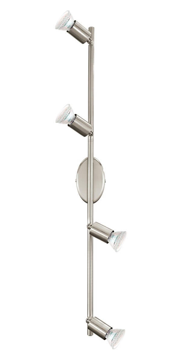 Buzz 4 Light GU10 Satin Nickel Adjustable Spotlight