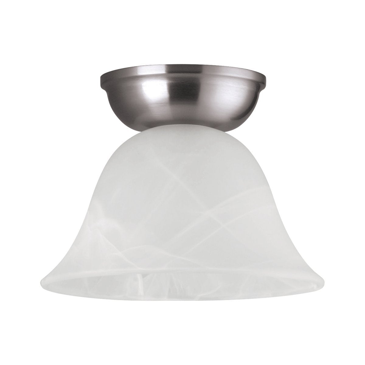 Murcia Small Alabaster DIY Batten Fix in Satin Nickel