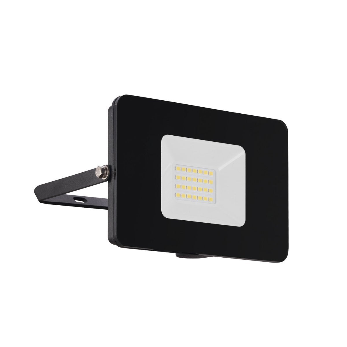 Faedo IP65 20W LED Black Flood Light with Plug in Cool White